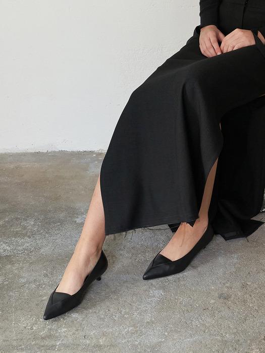 Nana Pumps Leather Black 3cm