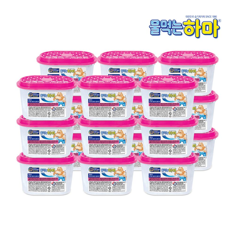 물먹는하마 옷장용 18개입 제습제 방습제 흡습제 탈취제 염화칼슘 습기제거 냄새 곰팡이방지