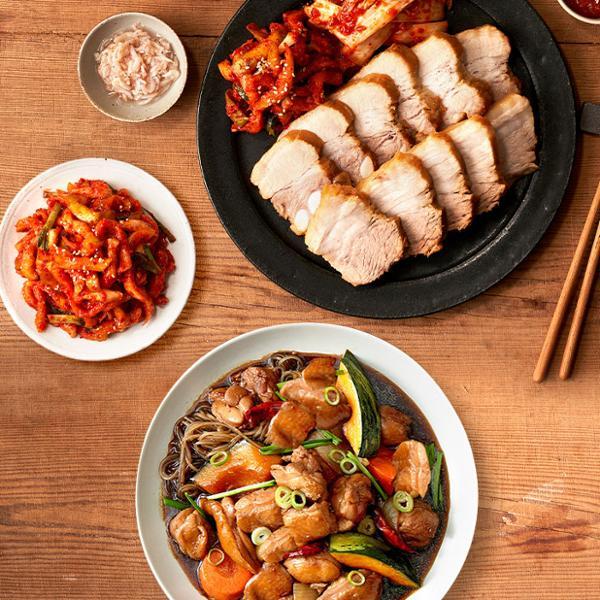 [메인요리특집] 삼겹살수육세트+순살찜닭