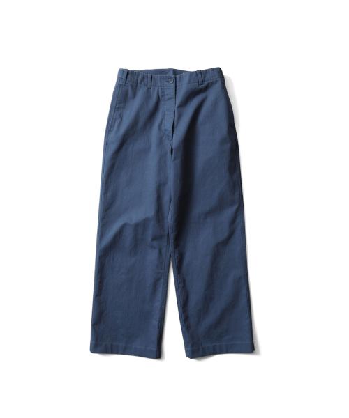 헤링본 페이디드 팬츠 - 호리존블루