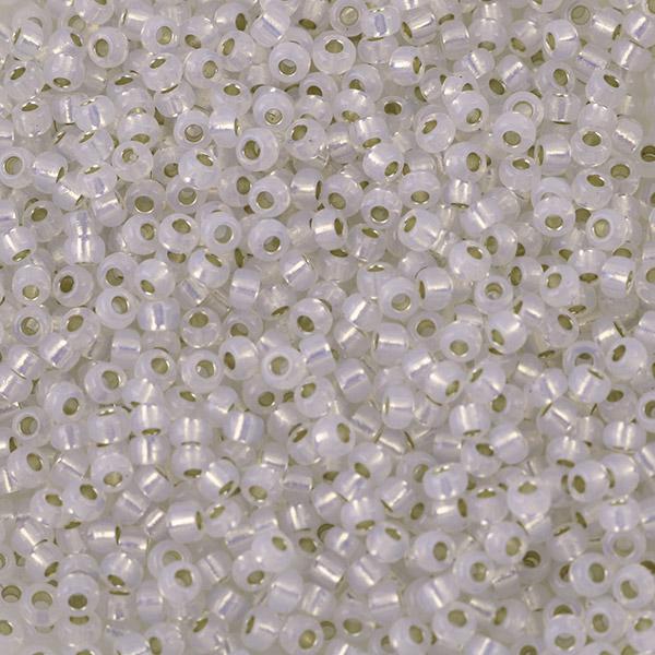 [3301]미유키비즈 시드비즈 2mm 화이트오팔(SL/Matt)(551) ,10g