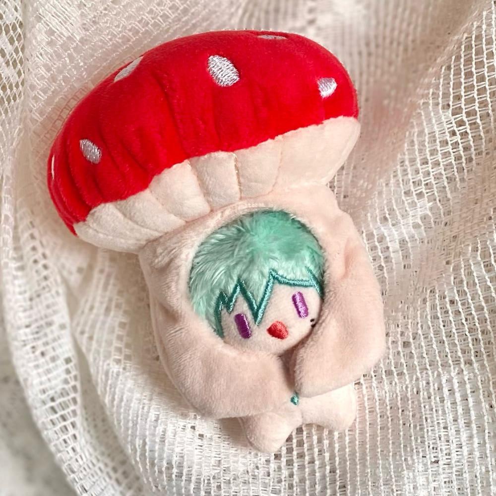 5cm 인형 버섯 모자 키링 인형옷 솜인형 의상 멜로디클로젯