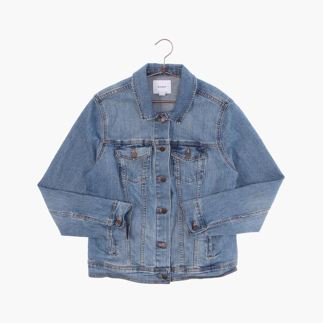 올드 네이비 데님 베이직 자켓 여자 L