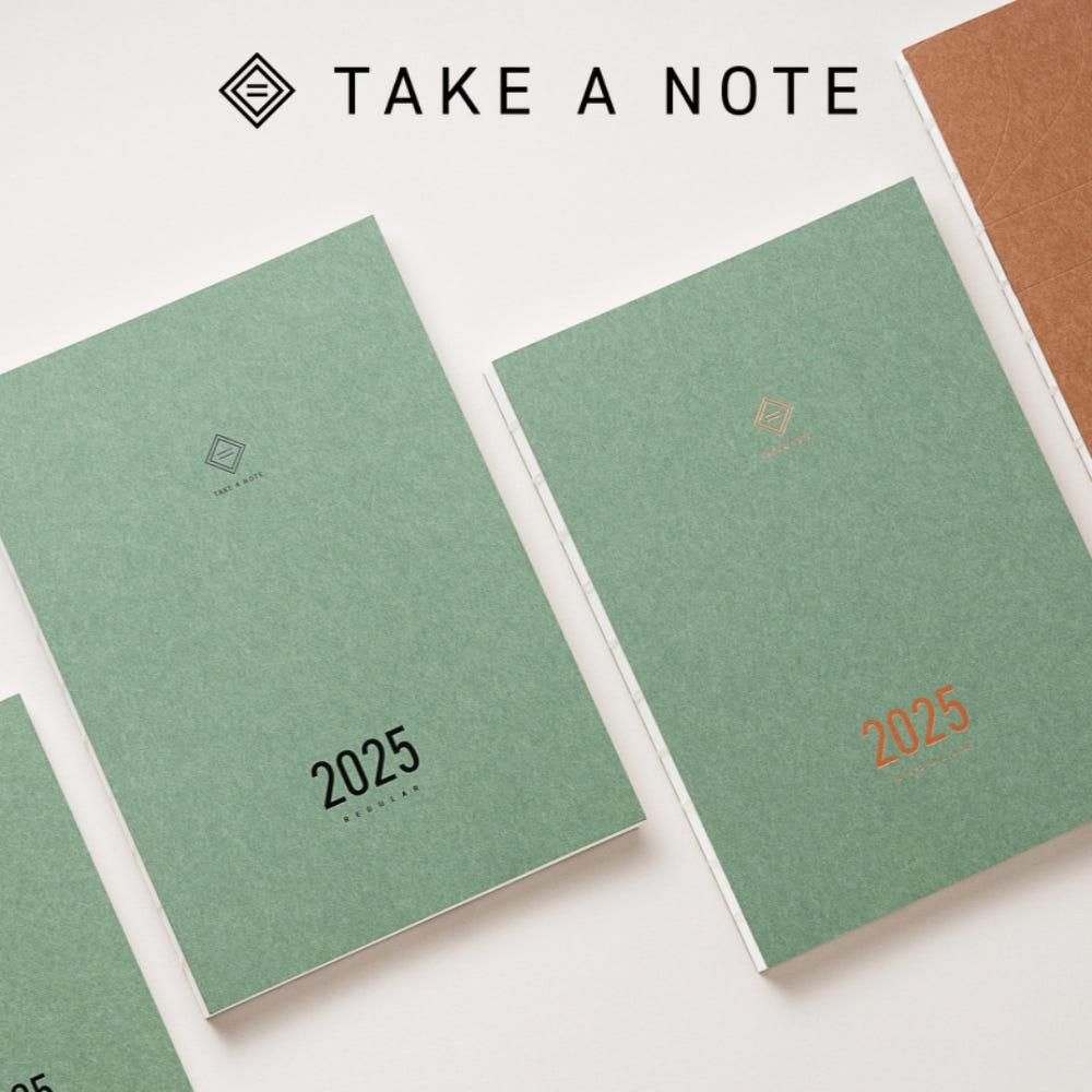 테이크 어 노트 TAKE A NOTE 2025 정기 플래너 영문판 A5