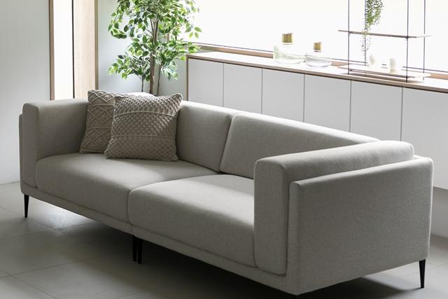 1+1커버 증정 DK010 3.5인 3인 베이지 라이트 그레이풀커버 패브릭 소파