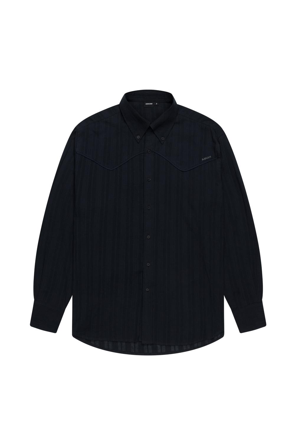 Western Cotton Shirts (Navy)