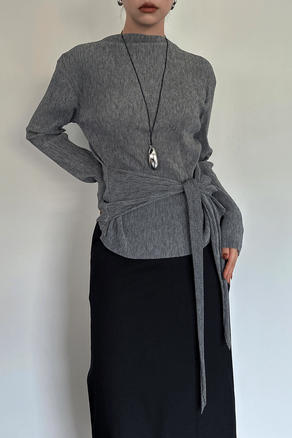 플리츠 랩 티 3 colors