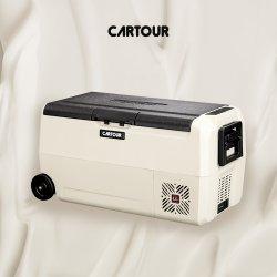 카투어CARTOUR  ET36  CREAM  LG콤프  차량가정용 캠핑냉장고 KC인증 한글설명서 국내AS