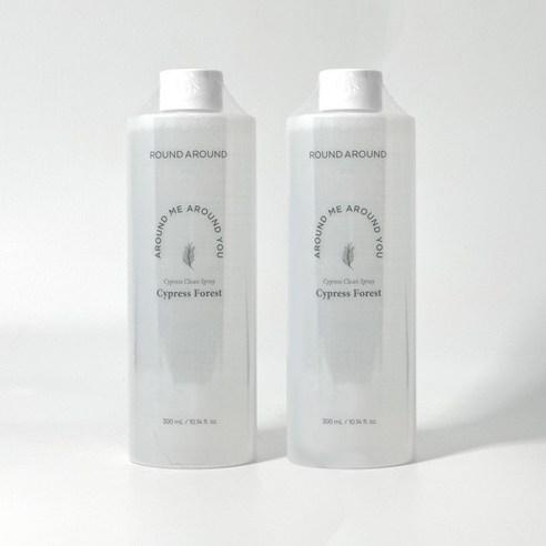 라운드어라운드 편백 클린 스프레이 _ [리필용], 300ml, 편백 나무 숲, 2개 - 섬유탈취제 | 쿠팡