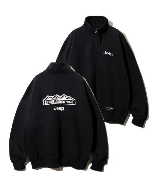 Half  Zip-Up M-Logo Sweat  (JM5TSU838BK)