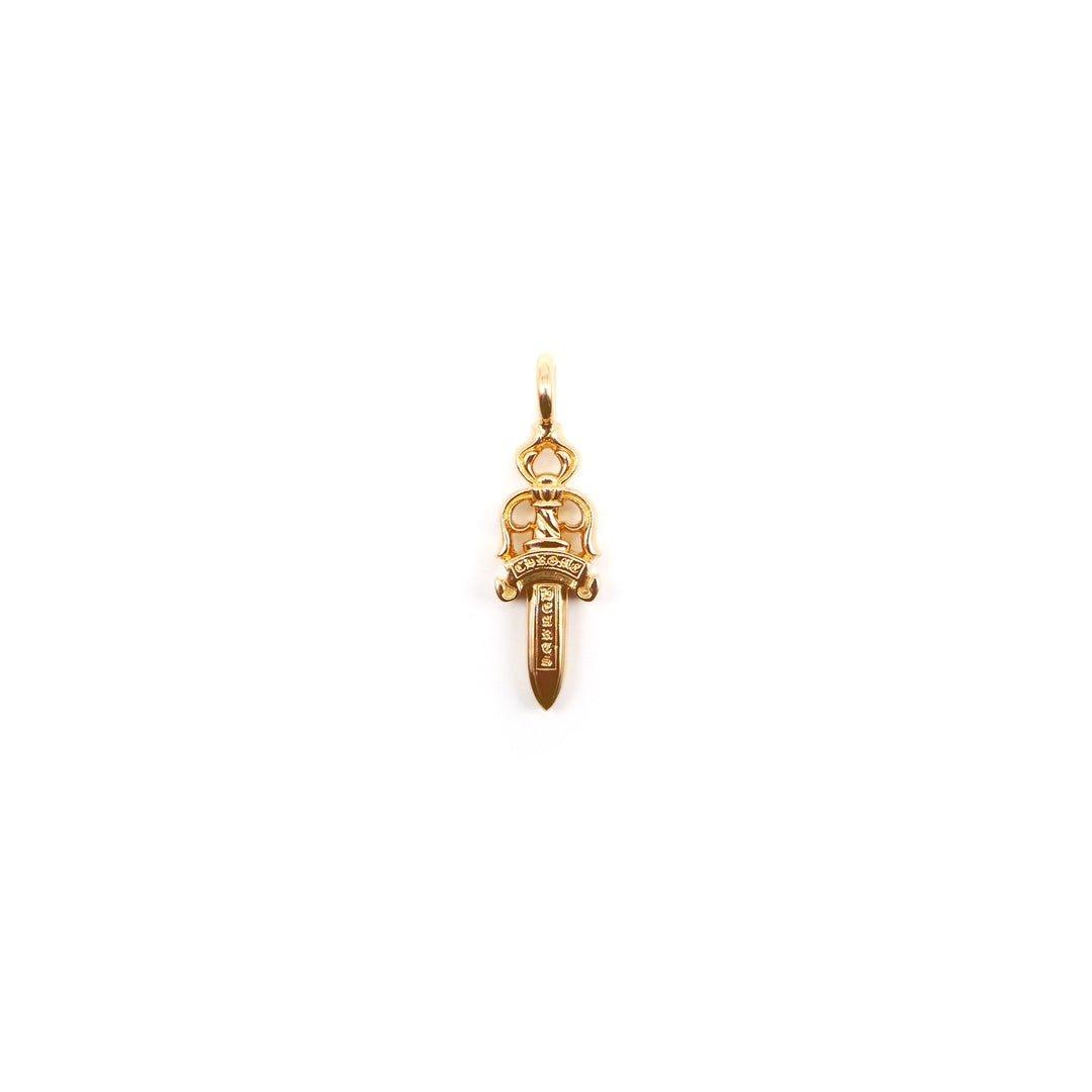 Chrome Hearts 22K Gold Dagger Pendant