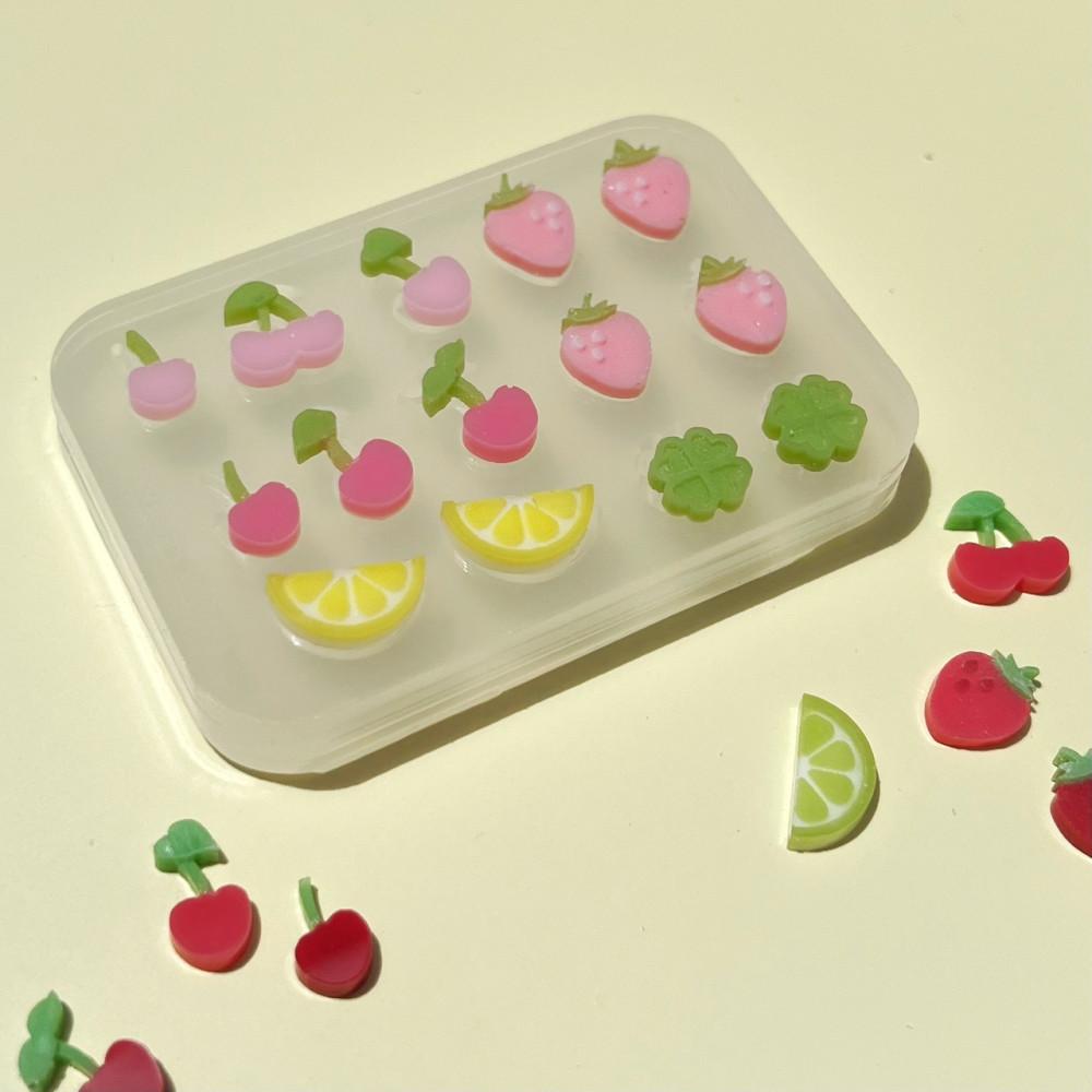 체리 딸기 레몬 파츠 몰드 - Bits mold cherry strawberry lemon 레진 수제 몰드