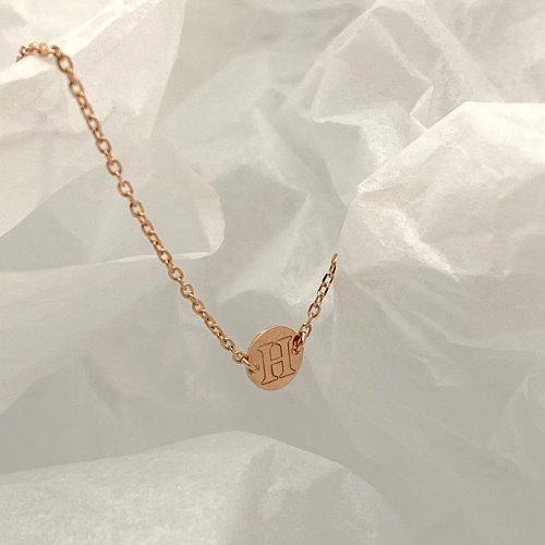 모모리 14K 이니셜 팔찌 - 데일리 코인 체인 금팔찌