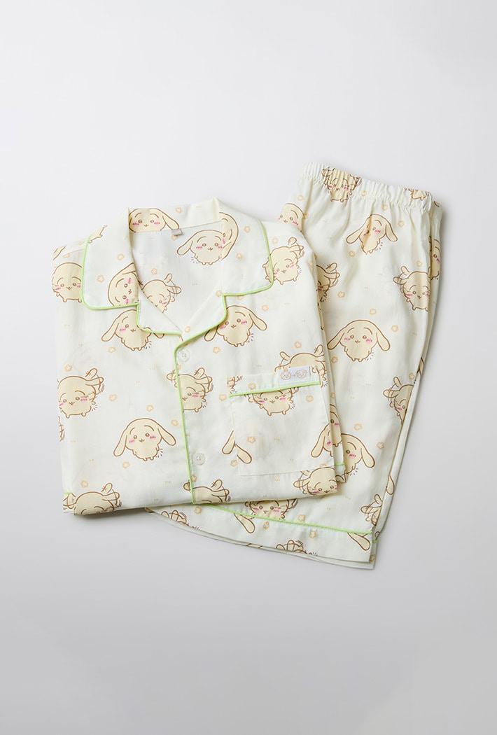 [먼작귀] 먼가 작고 귀여운 반팔 파자마(LIGHT YELLOW)_SPPPF37U01