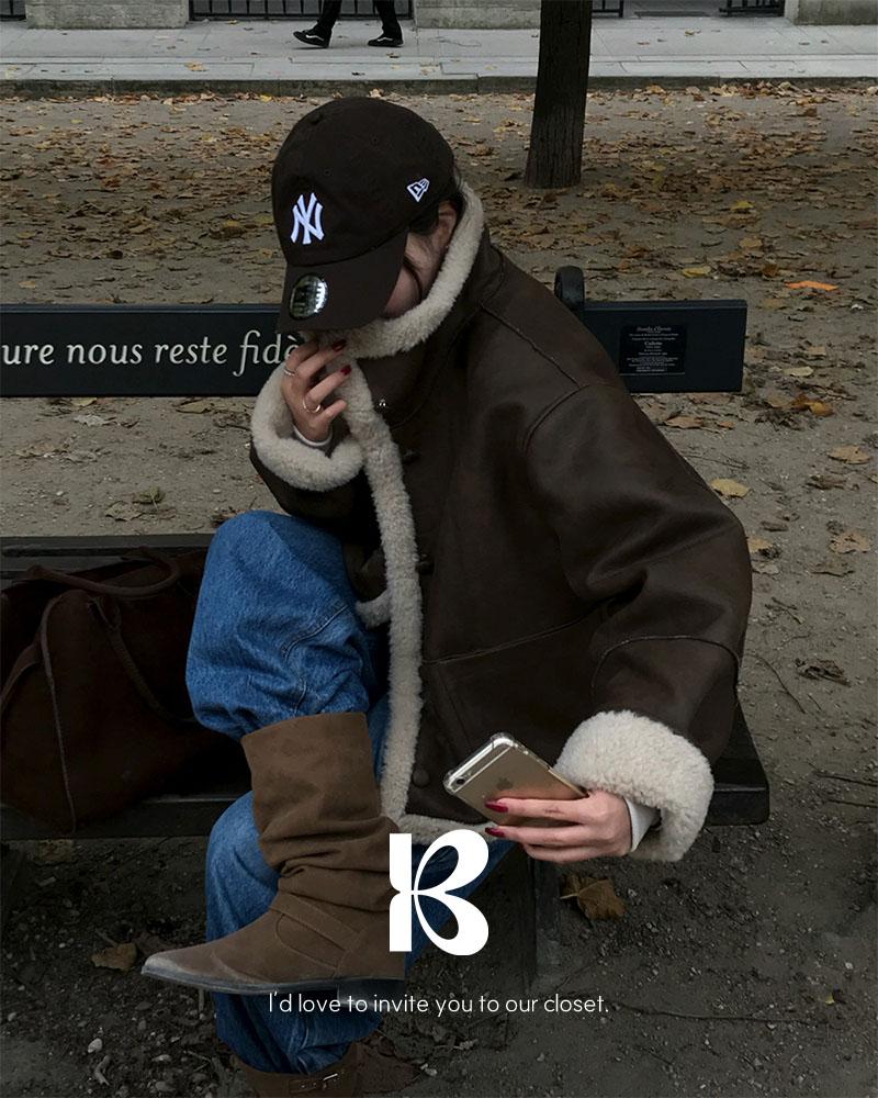 베이델리 [MADE/리버시블]템버 레더 무스탕