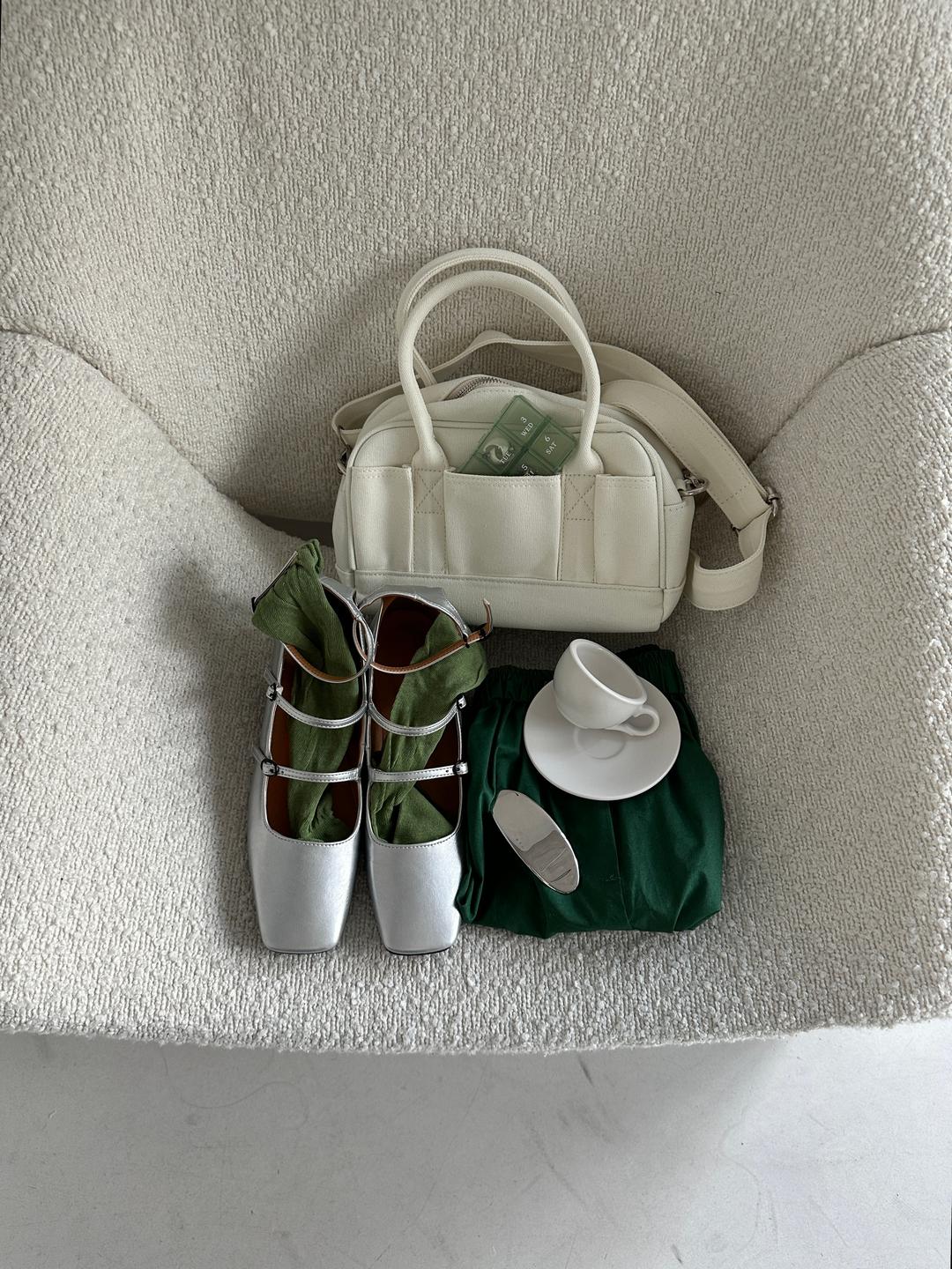 미니 캔버스 토트백 (2color)