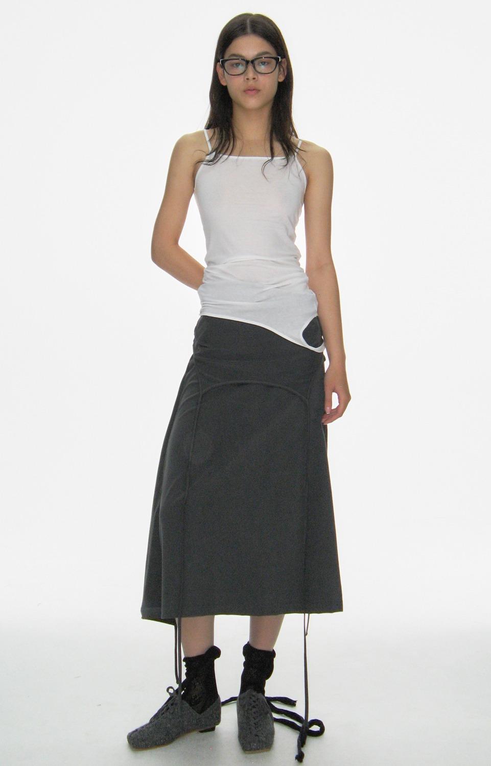 3 WAY LAYERED SLEEVELESS, OFF WHITE