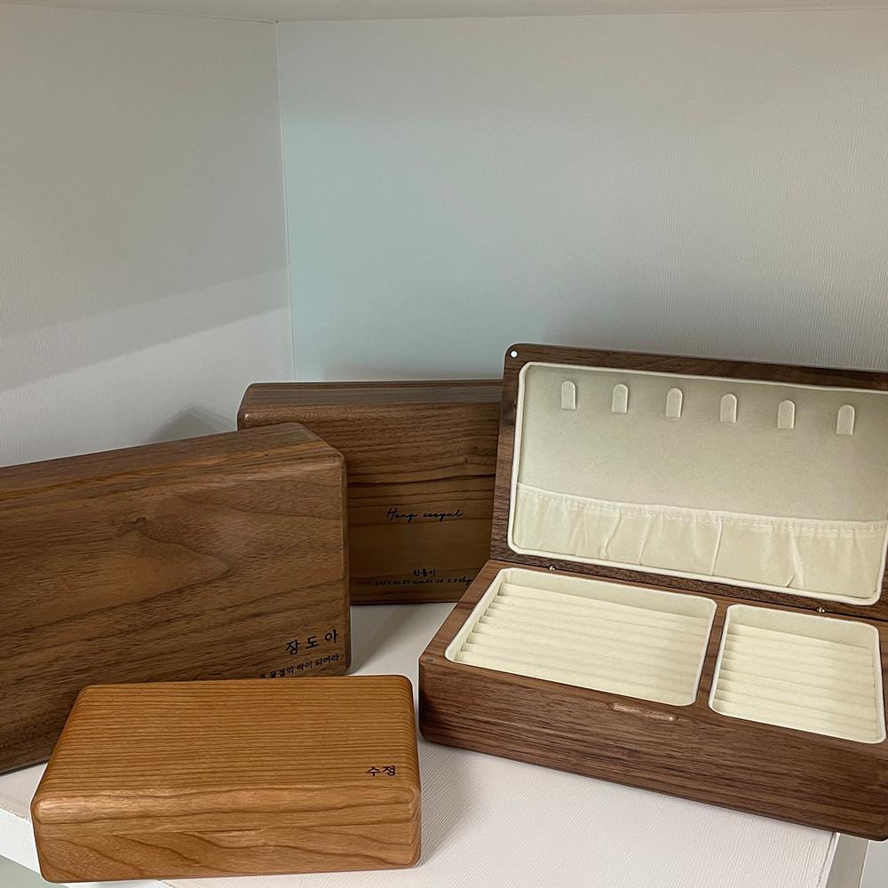 [리퍼] 원목 돌반지 보관함 첫돌 팔찌 목걸이 쥬얼리 케이스 악세서리 정리함 아기 보석함