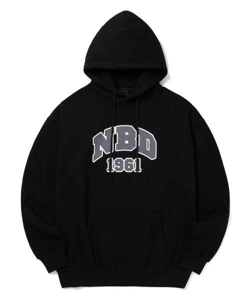 NBD 클래식 로고 후드 블랙