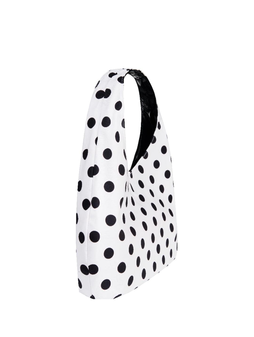 MINI TWO WAY BAG -dot&glossy white-