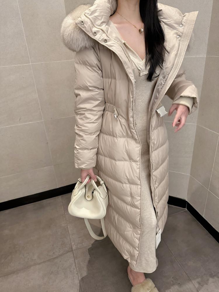 끌로 덕다운100 사가폭스 후드 롱 패딩 (3 color) / 선주문 스페셜가