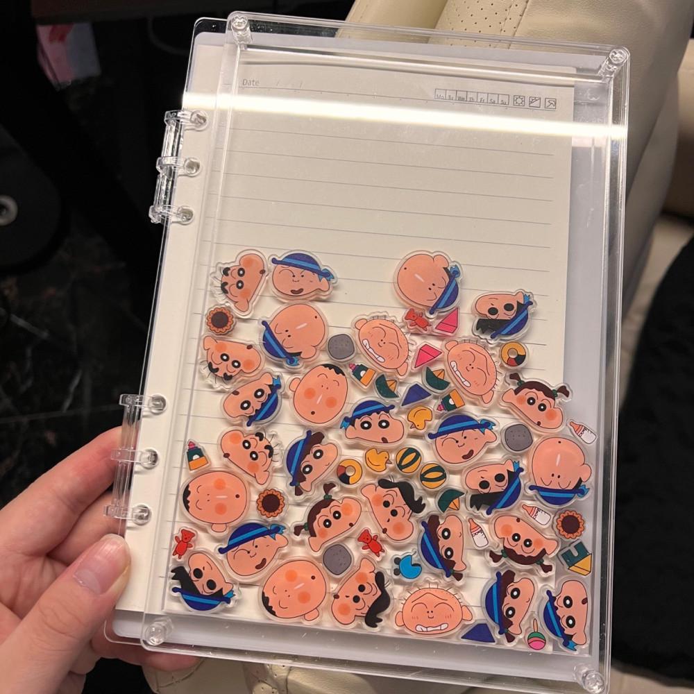 짱구는못말려 투명 아크릴 DIY 노트 공책