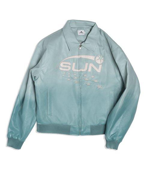 SUN FAKE LEATHER JACKET MINT