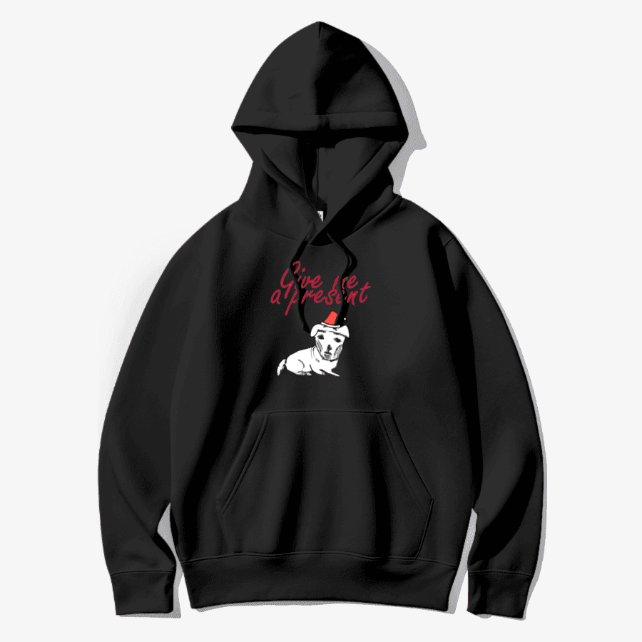 짤쓸사람 산타 거지개 기모 후드티 ㅣ 마플샵