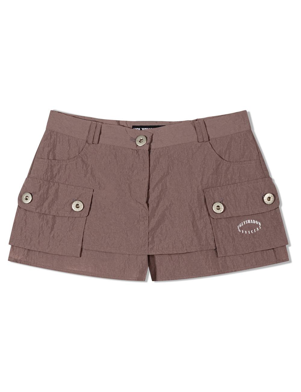 CARGO SKIRT PANTS(DARK PINK)