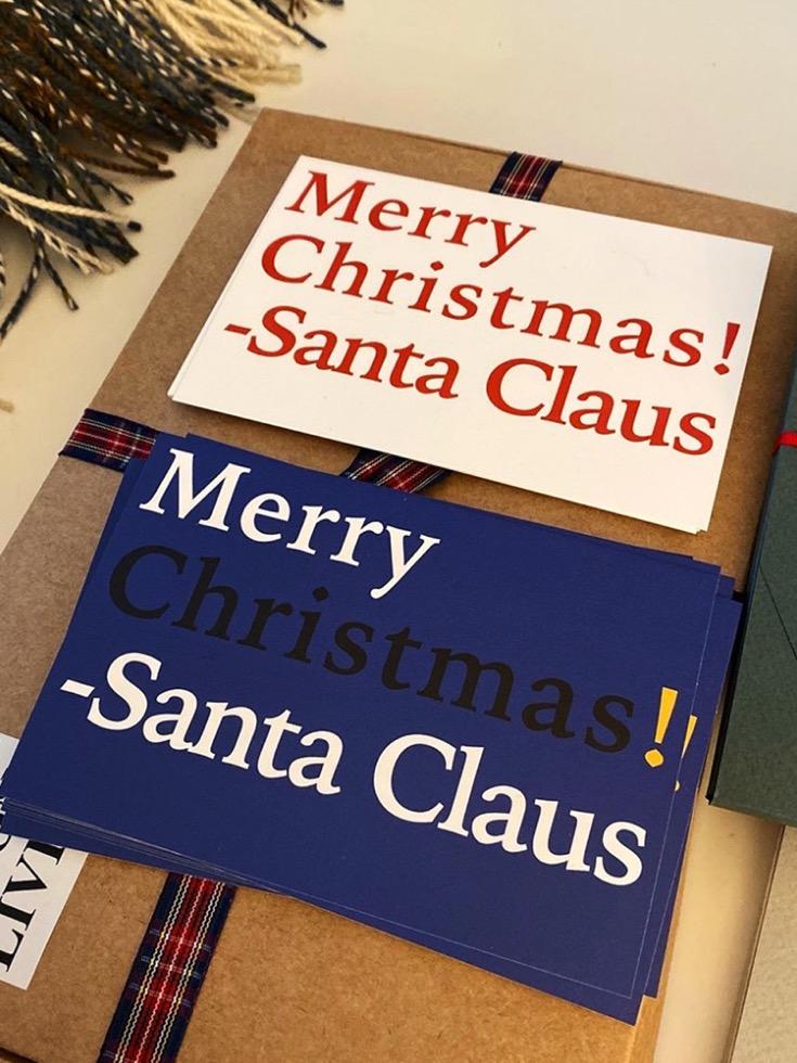 Santa Claus Message Postcard (2C)