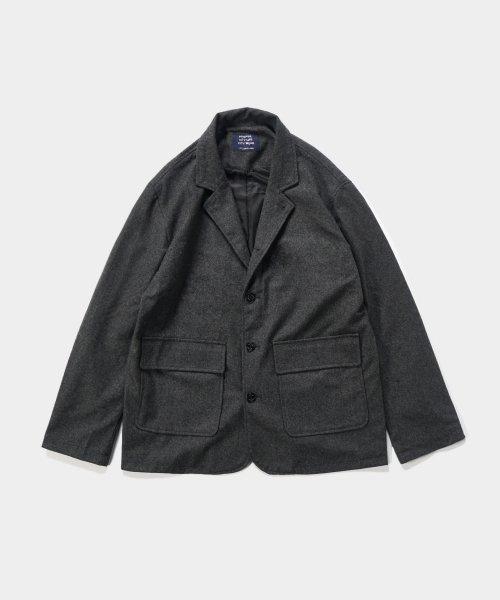 CITY WOOL WORK JACKET (CHARCOAL)