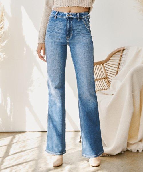 캔캔(KANCAN)  울트라 하이웨이스트 플레어 진 미스티 - 사이즈 & 후기 | 무신사