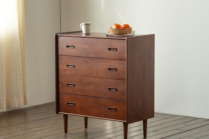 리브 원목 4단 서랍장 01 2colors