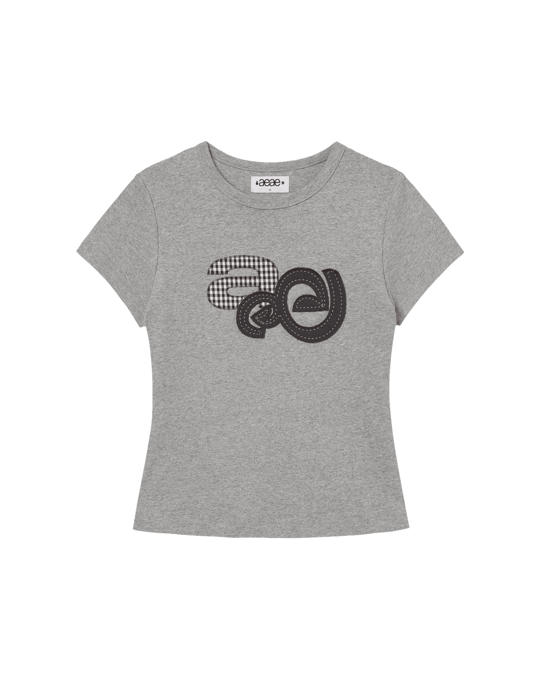 [4/16 예약발송] APPLIQUE LOGO TEE [MELANGE GREY]