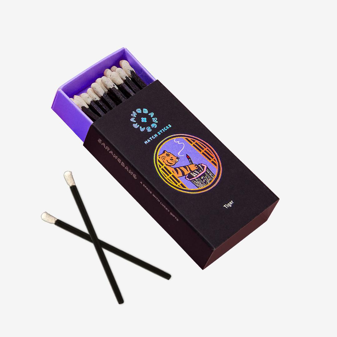 사랑방 타이거 블랙성냥