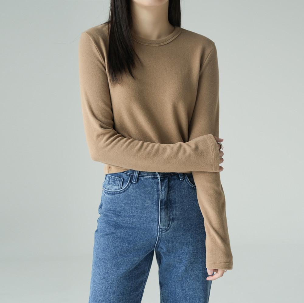 피치 숏 긴팔 티셔츠 (3color)