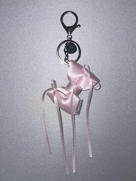 0808 ribbon keyring (pink)