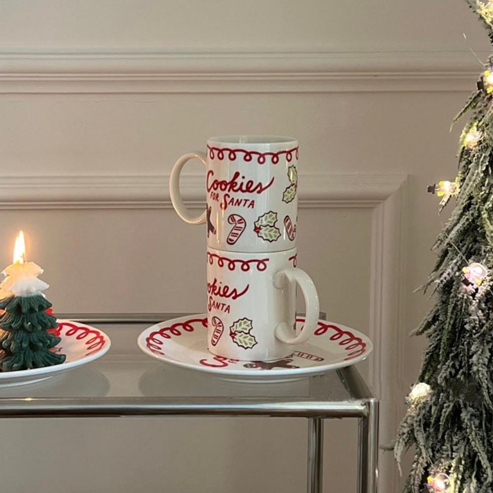 오브먼트 크리스마스 레터링 머그 쿠키접시 연말파티 플레이트