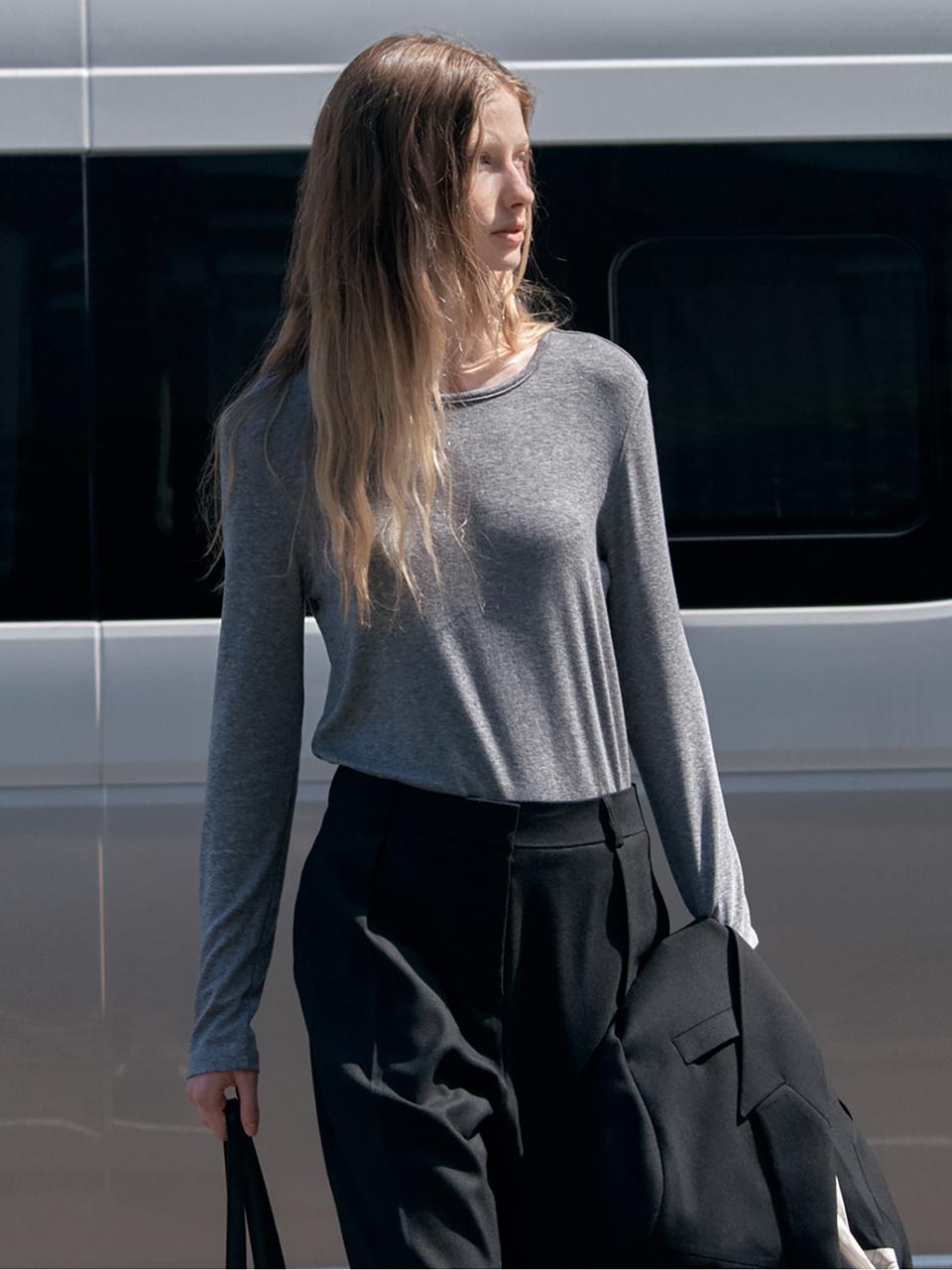 시야쥬 [직진배송]SITP5225 데코 스티치 컴포트 티셔츠