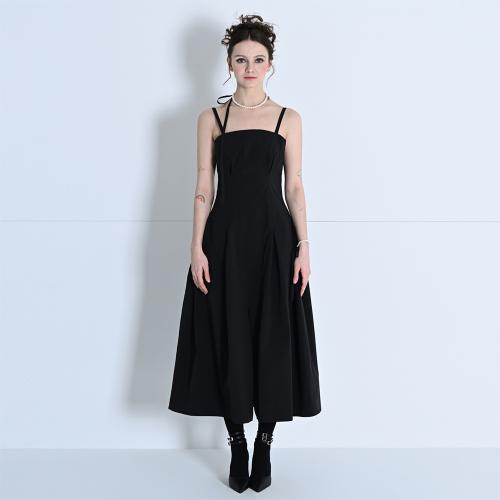 뷔스티에 볼륨 드레스 블랙 MBDSOP001BK