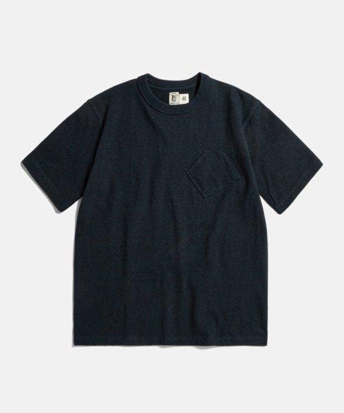 Tompkins® Loopwheeled Slanted Pocket Tubular T-Shirt Navy