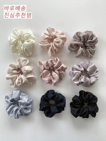 이런 상품 어때요? [made] 9col 그레이스 매트 새틴 곱창머리끈 / 스크런치 곱창밴드