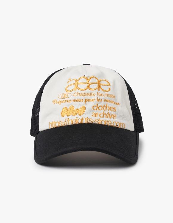 X HEIGHTS Web Logo Mesh Cap - Black/Yellow