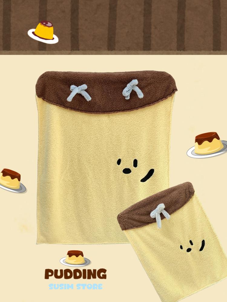 수심 Pudding Bow Blanket 푸딩 리본 겨울 담요 극세사 담요 선물