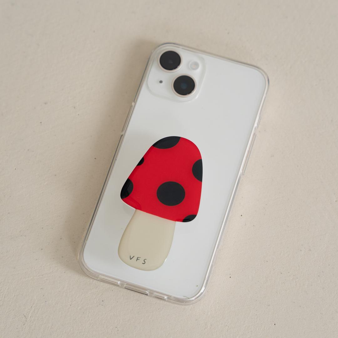 RED MUSHROOM PHONE GRIP