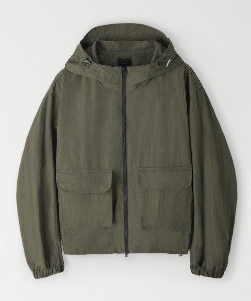 카치온 투 포켓 후드 야상_KHAKI BROWN