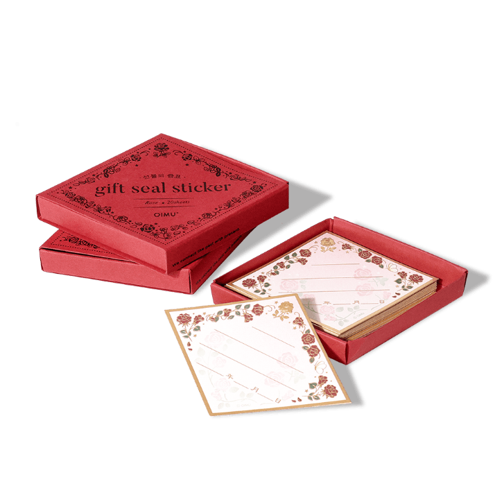 Gift seal sticker _ rose