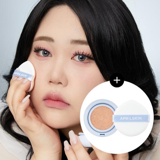 [시네 공동개발]에이프릴스킨 글로잉매트 쿠션 (리필 증정)