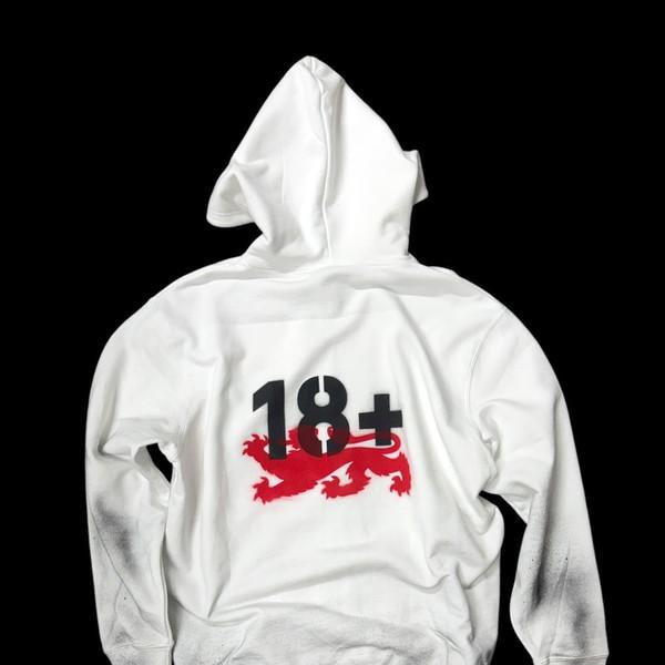 HOODIE ZIP UP WHITE