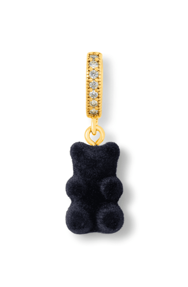 Velvet Nostalgia Bear - Pave connector - Black